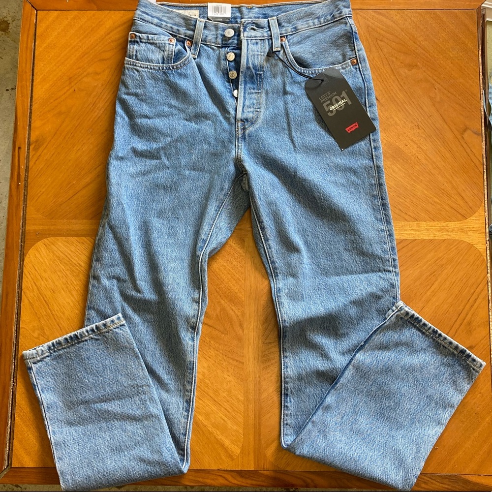 LEVI’S 501 ORIGINAL FIT WOMEN’S JEANS HIGH RISE STRAIGHT LEG NWT 26x32